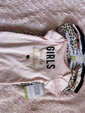 Hudson Baby Pink Girls Can Do Anything Short-Sleeve Bodysuits - 5 Pack